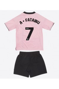 Leicester City Issahaku Fatawu #7 Babyklær Tredje Fotballdrakt til barn 2025-26 Korte ermer (+ Korte bukser)